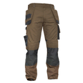 DASSY Magnetic 200908 Water-Repellent Holster Pocket Multi-Pocket Kneepad Trousers Brown