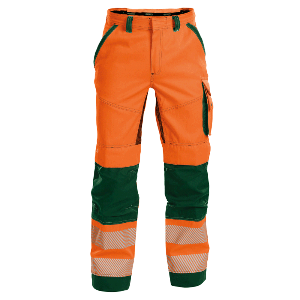 DASSY Odessa 200984 Hi-Vis Kneepad Multi-Pocket Trousers Orange 31" Waist, 30" Short Leg