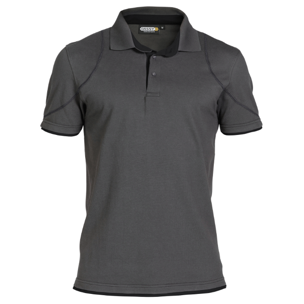 DASSY Orbital 710011 Polo Shirt Various Colours ANTHRACITE GREY BLACK
