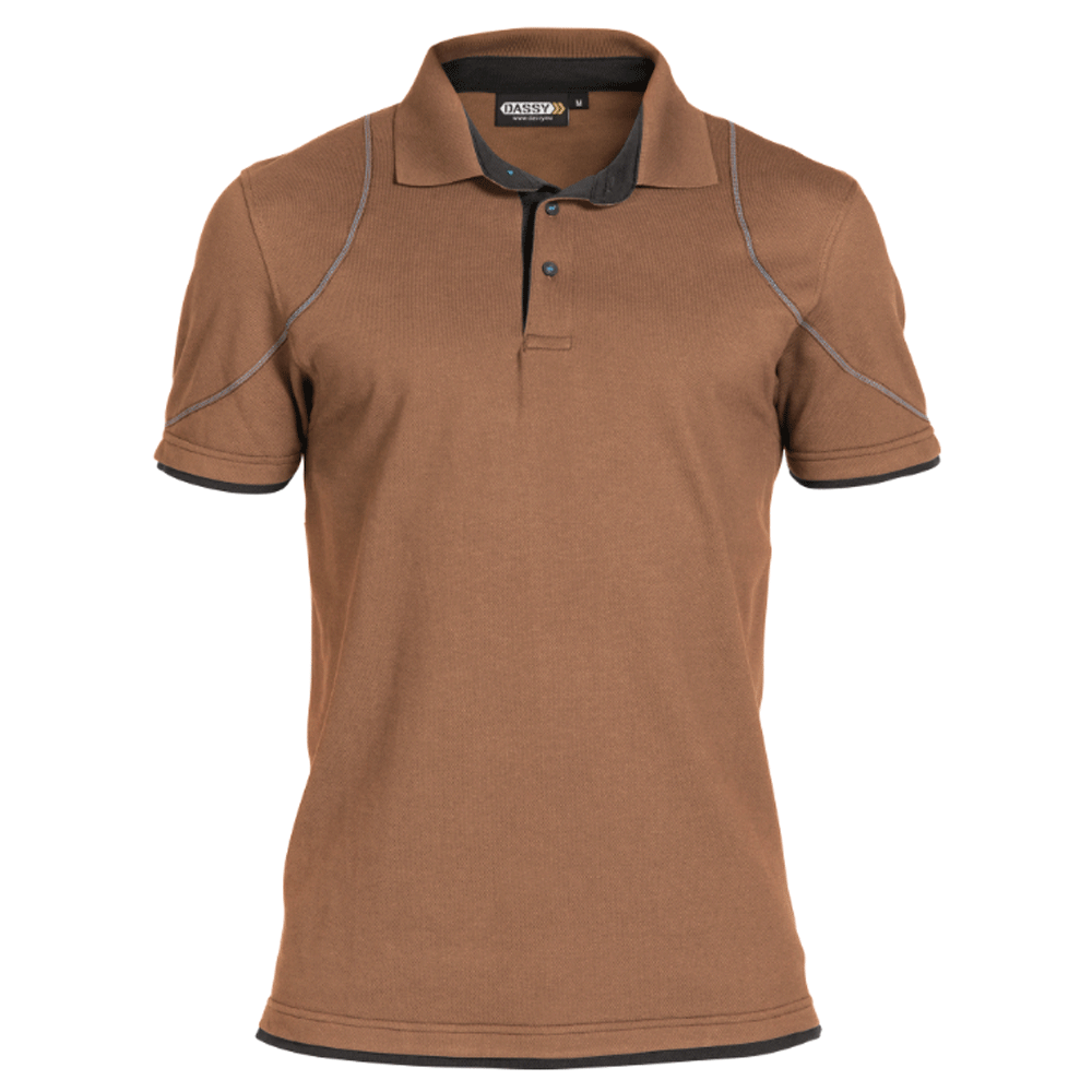 DASSY Orbital 710011 Polo Shirt Various Colours CLAY BROWN ANTHRACITE GREY