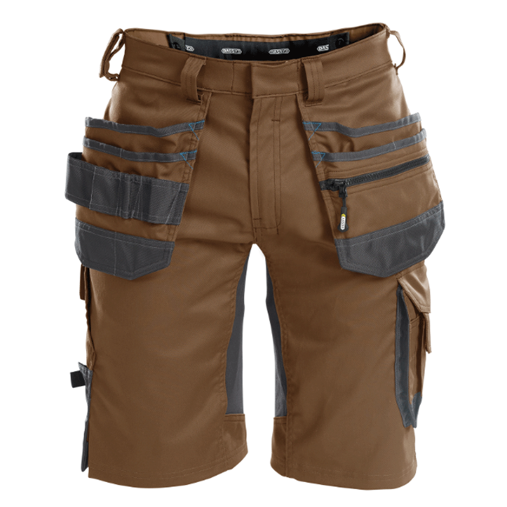 DASSY Trix 250083 Sretch Multi-Pocket Work Shorts Various Colours CLAY BROWN ANTHRACITE GREY