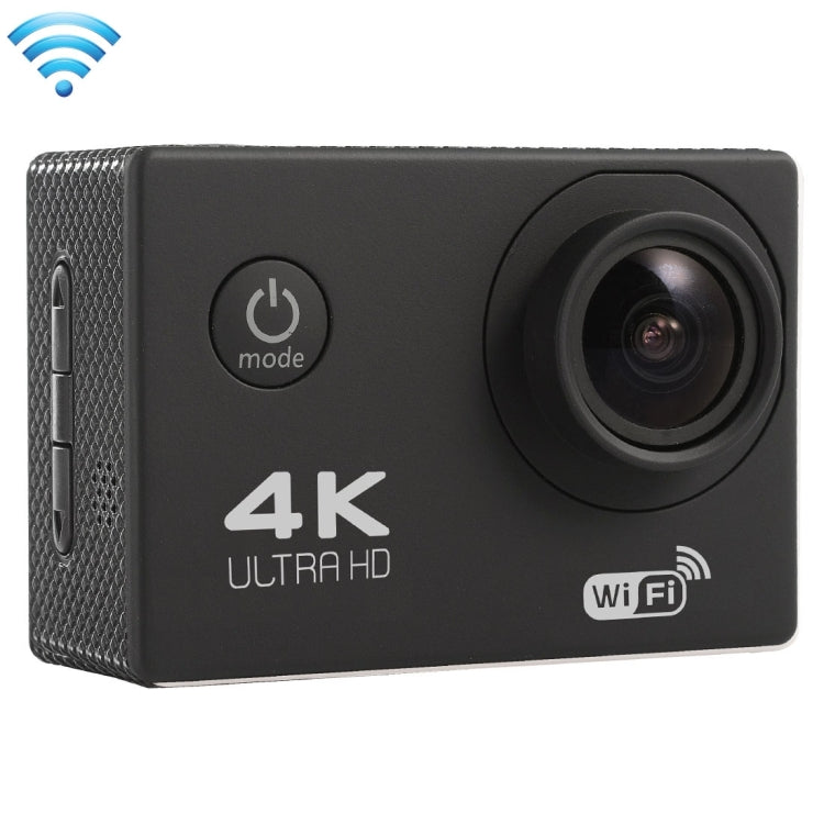 F60 2.0 inch Screen 170 Degrees Wide Angle WiFi Sport Action Camera Camcorder with Waterproof Housing Case, Support 64GB Micro SD Card, F60 (Yellow), F60 (White), F60 (Silver), F60 (Magenta), F60 (Blue), F60 (Gold), F60 (Black) – Waterproof, TPU, 4K F60 (Black) Black