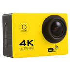 F60 2.0 inch Screen 170 Degrees Wide Angle WiFi Sport Action Camera Camcorder with Waterproof Housing Case, Support 64GB Micro SD Card, F60 (Yellow), F60 (White), F60 (Silver), F60 (Magenta), F60 (Blue), F60 (Gold), F60 (Black) – Waterproof, TPU, 4K