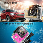 F60 2.0 inch Screen 170 Degrees Wide Angle WiFi Sport Action Camera Camcorder with Waterproof Housing Case, Support 64GB Micro SD Card, F60 (Yellow), F60 (White), F60 (Silver), F60 (Magenta), F60 (Blue), F60 (Gold), F60 (Black) – Waterproof, TPU, 4K