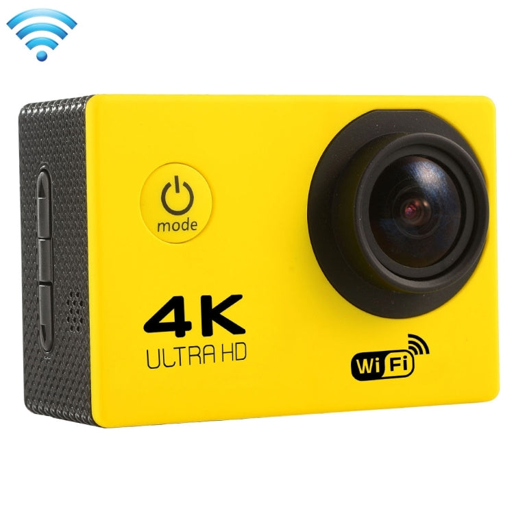 F60 2.0 inch Screen 170 Degrees Wide Angle WiFi Sport Action Camera Camcorder with Waterproof Housing Case, Support 64GB Micro SD Card, F60 (Yellow), F60 (White), F60 (Silver), F60 (Magenta), F60 (Blue), F60 (Gold), F60 (Black) – Waterproof, TPU, 4K