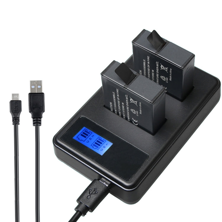 AHDBT-501 LCD Screen Dual Batteries Charger for GoPro HERO5 with Displays Charging Capacity – Durable Build, Easy to Use, For GoPro HERO5