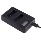AHDBT-501 LCD Screen Dual Batteries Charger for GoPro HERO5 with Displays Charging Capacity – Durable Build, Easy to Use, For GoPro HERO5
