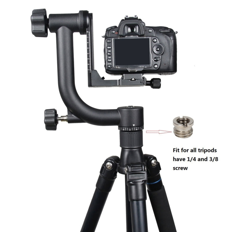 YELANGU Horizontal 360 Degree Gimbal Tripod Head for Home DV and SLR Cameras, YLG0401E – Aluminum Alloy