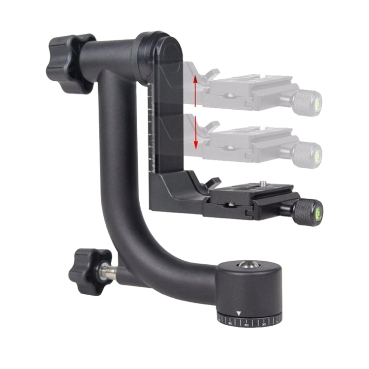 YELANGU Horizontal 360 Degree Gimbal Tripod Head for Home DV and SLR Cameras, YLG0401E – Aluminum Alloy