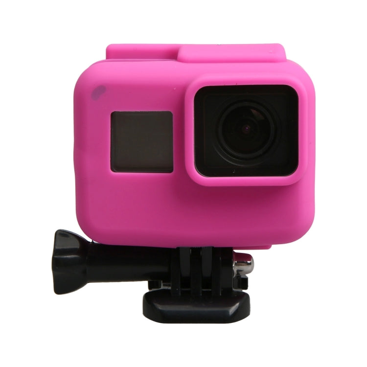Original for GoPro HERO5 Silicone Border Frame Mount Housing Protective Case Cover Shell, Housing (P), Housing (L), Housing (G), Housing (F) – Durable Build, Easy to Use Housing (F) Pink