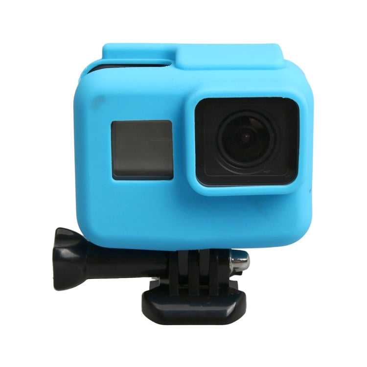 Original for GoPro HERO5 Silicone Border Frame Mount Housing Protective Case Cover Shell, Housing (P), Housing (L), Housing (G), Housing (F) – Durable Build, Easy to Use Housing (L) Blue