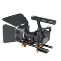 YELANGU YLG1105A A7 Cage Set Include Video Camera Cage Stabilizer / Follow Focus / Matte Box for Sony GH4 / A7S / A7 / A7R / A72 / A7RII / A7SII / A6000 / A6500 / A6300 / A7R3 / A7S3 / A7R4 Orange