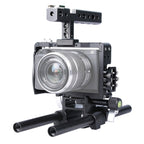 YELANGU YLG0905A Camera Video Cage Handle Stabilizer for Sony A6000/A6300/A6400/A6500 Default Title