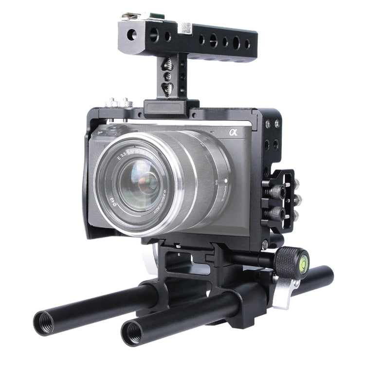 YELANGU YLG0905A Camera Video Cage Handle Stabilizer for Sony A6000/A6300/A6400/A6500 Default Title