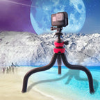 Mini Octopus Flexible Tripod Holder with Phone Clamp for iPhone, Galaxy, Huawei, GoPro, Insta360, DJI and Other Action Cameras, GP271 – Durable Build, Easy to Use