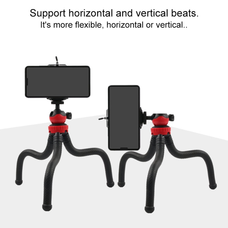 Mini Octopus Flexible Tripod Holder with Phone Clamp for iPhone, Galaxy, Huawei, GoPro, Insta360, DJI and Other Action Cameras, GP271 – Durable Build, Easy to Use