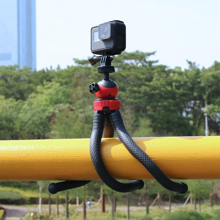 Mini Octopus Flexible Tripod Holder with Phone Clamp for iPhone, Galaxy, Huawei, GoPro, Insta360, DJI and Other Action Cameras, GP271 – Durable Build, Easy to Use