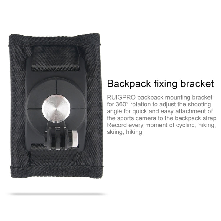 360 Degree Rotating Quick Release Strap Mount Shoulder Backpack Mount for GoPro, Insta360, DJI and Other Action Cameras – Durable Build, Easy to Use