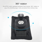 360 Degree Rotating Quick Release Strap Mount Shoulder Backpack Mount for GoPro, Insta360, DJI and Other Action Cameras – Durable Build, Easy to Use