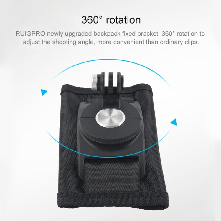 360 Degree Rotating Quick Release Strap Mount Shoulder Backpack Mount for GoPro, Insta360, DJI and Other Action Cameras – Durable Build, Easy to Use