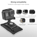 360 Degree Rotating Quick Release Strap Mount Shoulder Backpack Mount for GoPro, Insta360, DJI and Other Action Cameras – Durable Build, Easy to Use