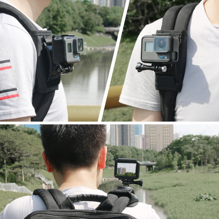 360 Degree Rotating Quick Release Strap Mount Shoulder Backpack Mount for GoPro, Insta360, DJI and Other Action Cameras – Durable Build, Easy to Use