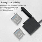 RUIGPRO USB Triple Batteries Housing Charger Box with USB Cable & LED Indicator Light for GoPro HERO6 /5 – Durable Build, Easy to Use