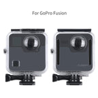 40m Waterproof Housing Protective Case for GoPro Fusion, with Buckle Basic Mount & Screw & Wrench, For GoPro Fusion