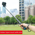 Portable Foldable Tripod Holder Selfie Monopod Stick for GoPro, Insta360, DJI and Other Action Cameras, Length: 23.5-81cm, RUIGPRO – Aluminum Alloy