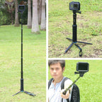 Portable Foldable Tripod Holder Selfie Monopod Stick for GoPro, Insta360, DJI and Other Action Cameras, Length: 23.5-81cm, RUIGPRO – Aluminum Alloy