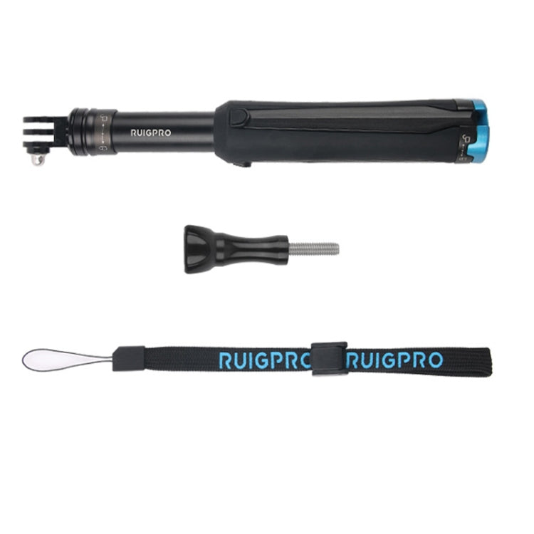 Portable Foldable Tripod Holder Selfie Monopod Stick for GoPro, Insta360, DJI and Other Action Cameras, Length: 23.5-81cm, RUIGPRO – Aluminum Alloy