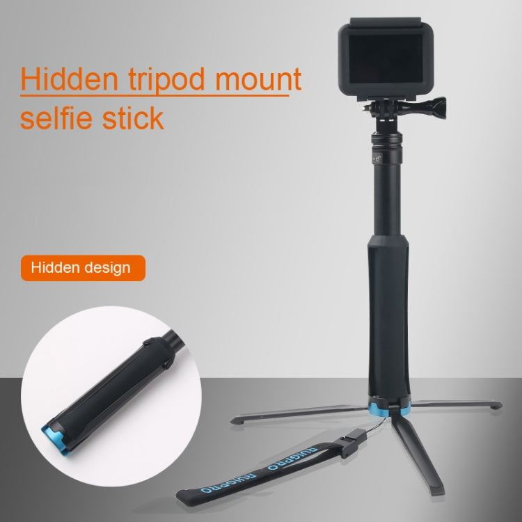 Portable Foldable Tripod Holder Selfie Monopod Stick for GoPro, Insta360, DJI and Other Action Cameras, Length: 23.5-81cm, RUIGPRO – Aluminum Alloy