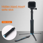 Portable Foldable Tripod Holder Selfie Monopod Stick for GoPro, Insta360, DJI and Other Action Cameras, Length: 23.5-81cm, RUIGPRO – Aluminum Alloy