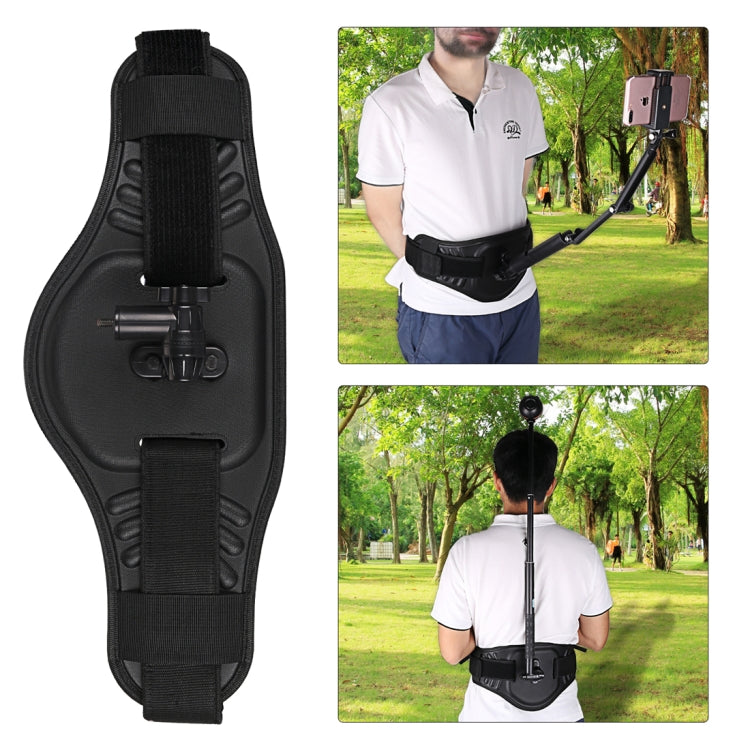 Waist Belt Mount Strap with Adapter & Screw for GoPro, Insta360, DJI and Other Action Cameras – Durable Build, Easy to Use
