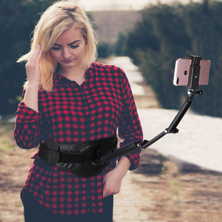 Waist Belt Mount Strap with Adapter & Screw for GoPro, Insta360, DJI and Other Action Cameras – Durable Build, Easy to Use