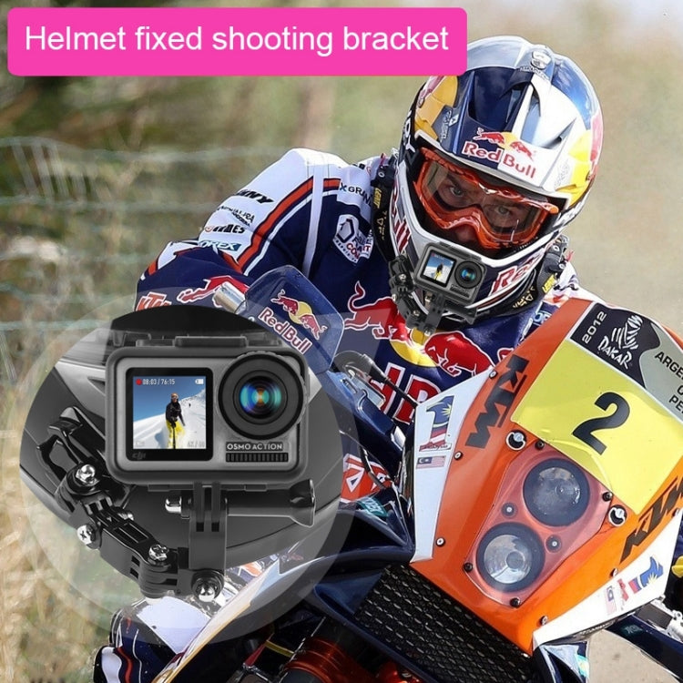 Cycling Helmet Adhesive Multi-Joint Arm Fixed Mount Set with J-Hook Buckle Mount & Screw for GoPro, Insta360, DJI and Other Action Cameras, Cycling Helmet Kit – Durable Build, Easy to Use