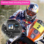 Cycling Helmet Adhesive Multi-Joint Arm Fixed Mount Set with J-Hook Buckle Mount & Adapter & Screw for GoPro, Insta360, DJI and Other Action Cameras, Cycling Helmet Kit with Adapter – Durable Build, Easy to Use