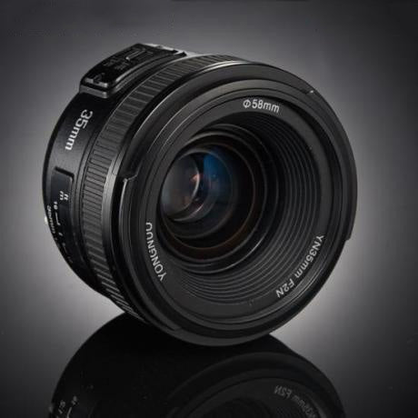 YONGNUO YN35MM F2N 1:2 AF/MF Wide-Angle Fixed/Prime Auto Focus Lens for Nikon DSLR Cameras, YN35mm F2N – Durable Build, Easy to Use YN35mm F2N