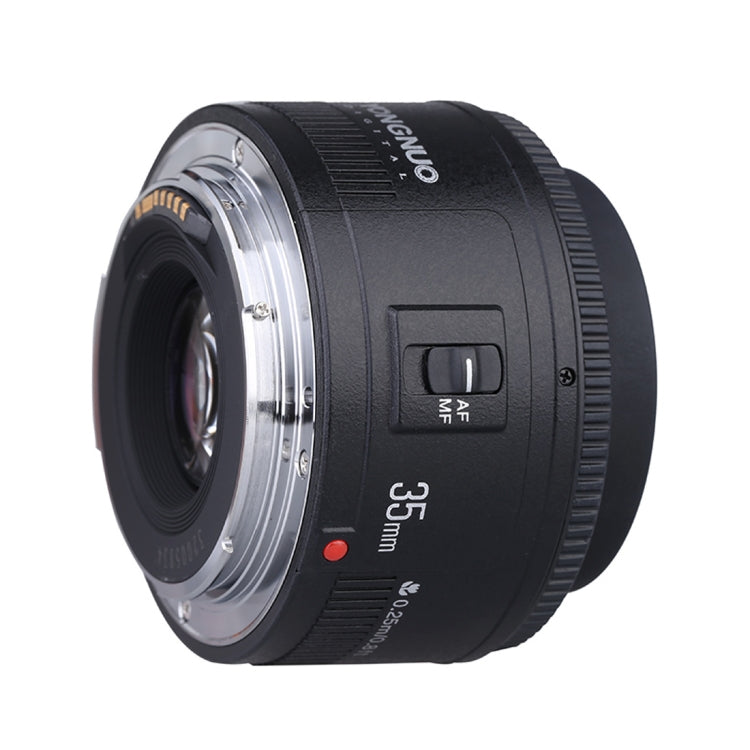YONGNUO YN35MM F2N 1:2 AF/MF Wide-Angle Fixed/Prime Auto Focus Lens for Nikon DSLR Cameras, YN35mm F2N – Durable Build, Easy to Use