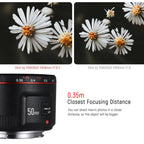 YONGNUO YN50MM F1.8C II F1.8 Auto Focus Lens for Canon EF Mount New Lens, YN50mm F1.8C II