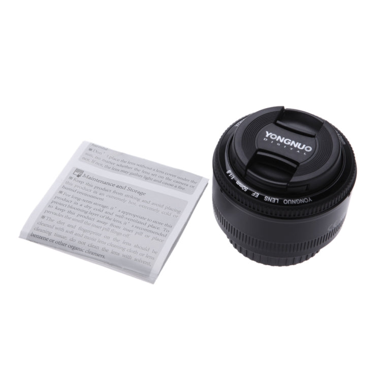 YONGNUO YN50MM F1.8C II F1.8 Auto Focus Lens for Canon EF Mount New Lens, YN50mm F1.8C II