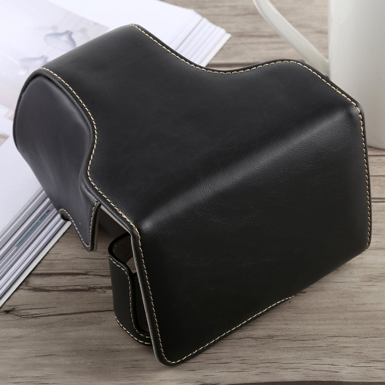 Full Body Camera PU Leather Case Bag with Strap for Fujifilm X-A5, For FUJI X-A5