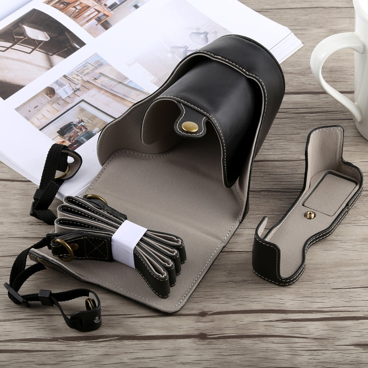 Full Body Camera PU Leather Case Bag with Strap for Fujifilm X-A5, For FUJI X-A5