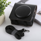 Retro Style Full Body Camera PU Leather Case Bag with Strap for FUJIFILM instax SQUARE SQ6 – Leather, For FUJI SQ6 For FUJI SQ6 Black