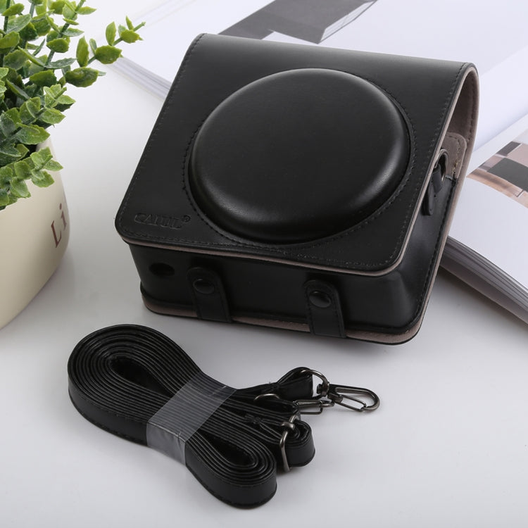 Retro Style Full Body Camera PU Leather Case Bag with Strap for FUJIFILM instax SQUARE SQ6 – Leather, For FUJI SQ6 For FUJI SQ6 Black