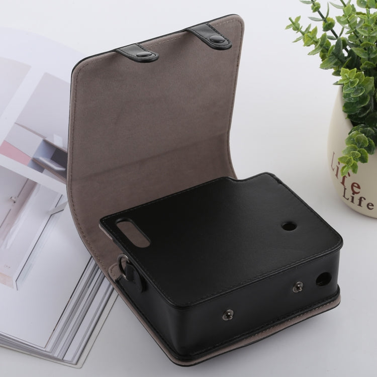 Retro Style Full Body Camera PU Leather Case Bag with Strap for FUJIFILM instax SQUARE SQ6 – Leather, For FUJI SQ6
