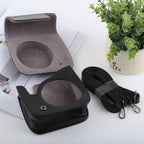 Retro Style Full Body Camera PU Leather Case Bag with Strap for FUJIFILM instax mini 9 / mini 8+ / mini 8, For FUJI mini 9, For FUJI mini 9