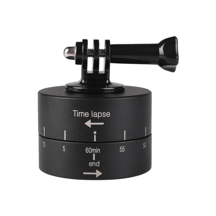 360 Degree Auto Rotation 60 Minutes Time Lapse Stabilizer Tripod Head Adapter for GoPro, 60 Minutes 60 Minutes
