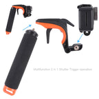 Shutter Trigger + Floating Hand Grip Diving Buoyancy Stick with Adjustable Anti-lost Strap & Screw & Wrench for DJI Osmo Action, Shutter Trigger+Hand Grip – Waterproof