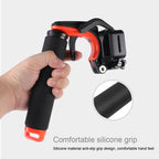 Shutter Trigger + Floating Hand Grip Diving Buoyancy Stick with Adjustable Anti-lost Strap & Screw & Wrench for DJI Osmo Action, Shutter Trigger+Hand Grip – Waterproof